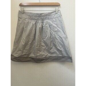 J CREW 100% COTTON BEIGE A LINE SKIRT SIZE 4 (L9)